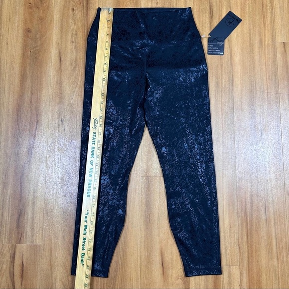 90 Degree By Reflex Women’s Black Shimmer Leggings Size L - Picture 5 of 10